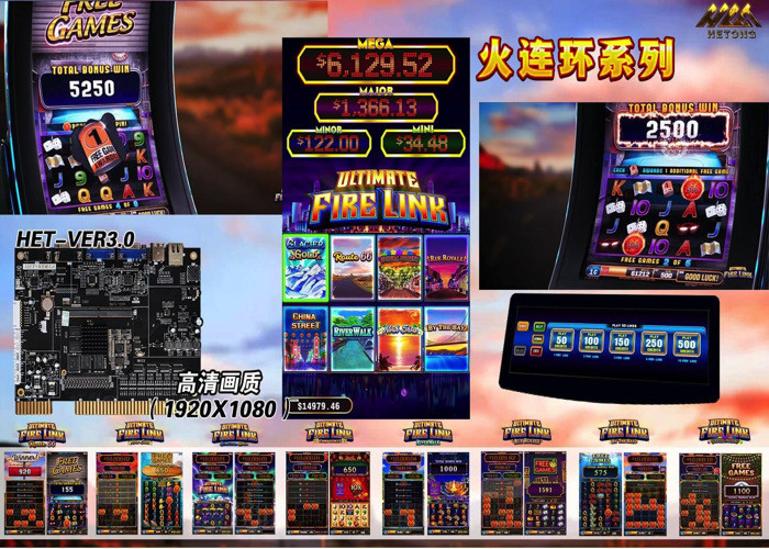 najnowsza sprawa firmy na temat Multi-Game Fire Link 8 w 1 Ultimate Game Boards PCB Video Slot Gambling Games Machine