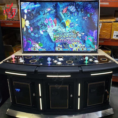 10 Players Metal 43 Inch Fish Table Cabinet With ICT Printer