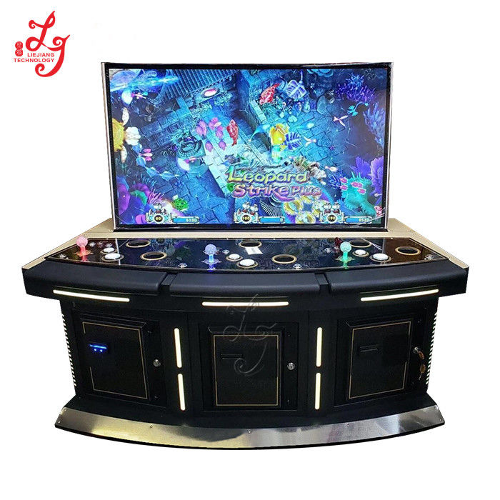 10 Players Metal 43 Inch Fish Table Cabinet With ICT Printer