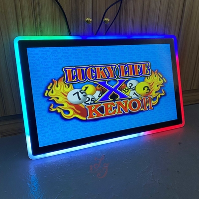 Lucky Life Keno 8 Line Spin Multi 6 Pro Slot Game PCB Boards Test On 27 Inch Capacitive Touch Screen Monitors For Sale